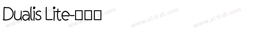 Dualis Lite字体转换